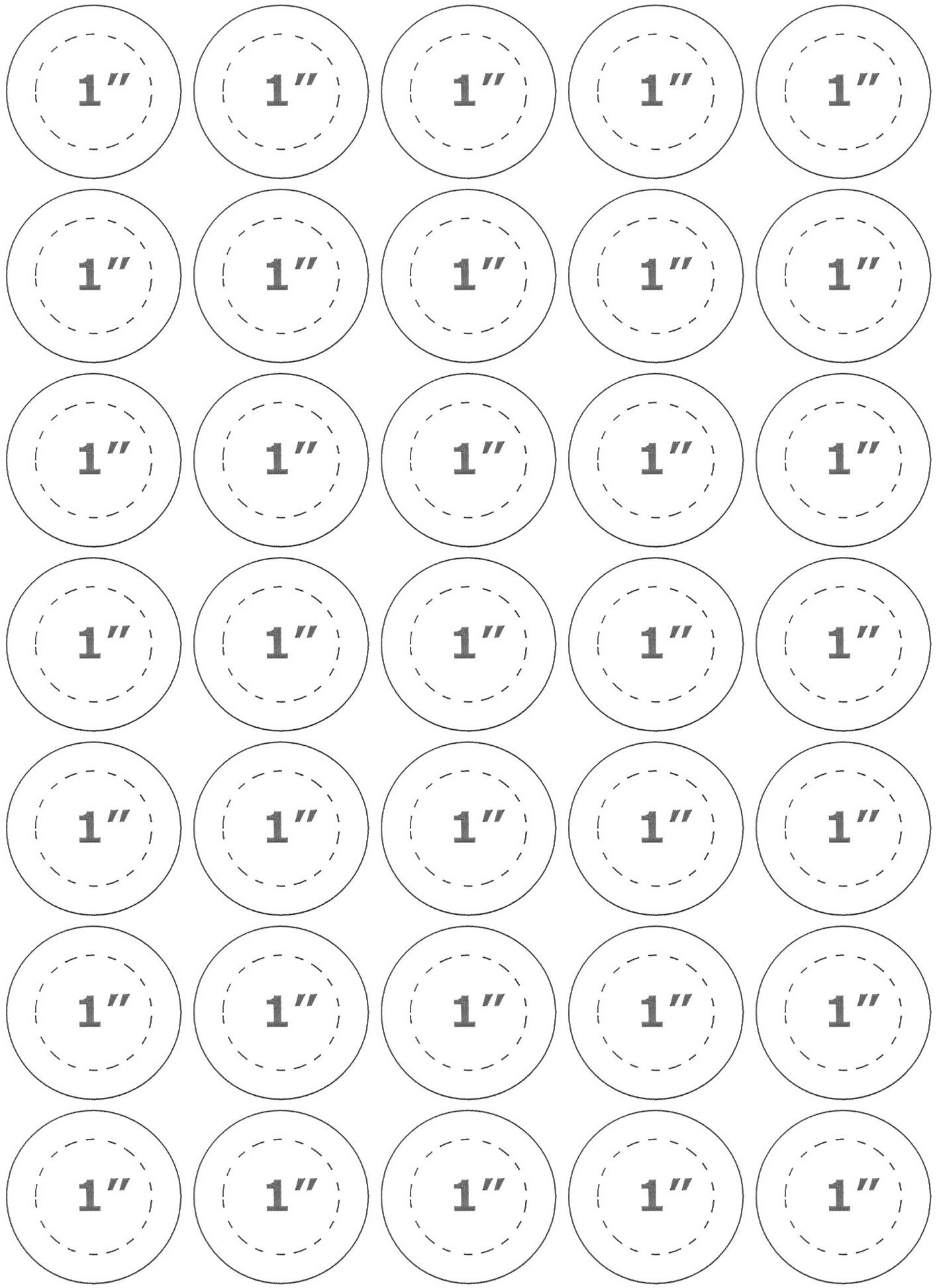1 25 Inch button Template 29 Of Template 1 Circles for buttons