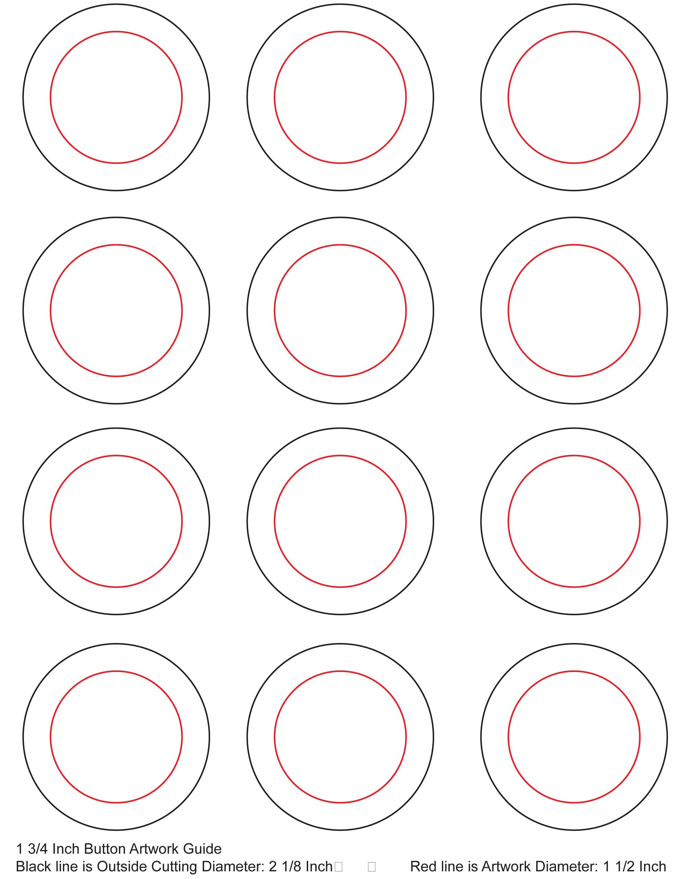 1 25 Inch button Template Templates – Umakebuttons