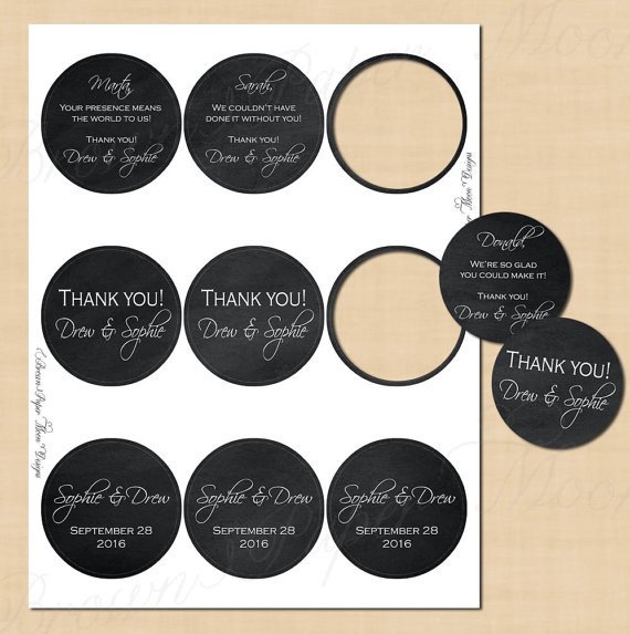 1 Inch Circle Label Template Chalkboard Round Labels 2 5 Text Editable Printable