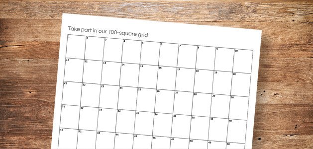 100 Square Raffle Board 100 Square Grid 100 Square Raffle Board 100 Square Grid