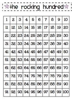 100 Square Raffle Board 1000 Images About Numbers 1 100 On Pinterest