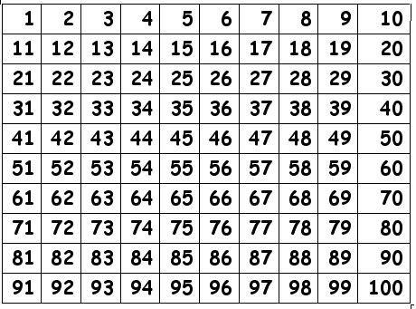 100 Square Raffle Board 100square