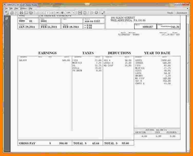 1099 Pay Stub Template Excel 5 1099 Pay Stub Template Excel
