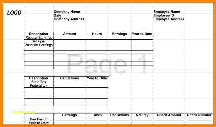 1099 Pay Stub Template Excel 9 Free 1099 Pay Stub Template