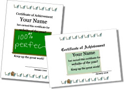 123 Awards Certificates Printable Certificates and Award Templates