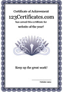 123 Awards Certificates Printable Certificates and Award Templates