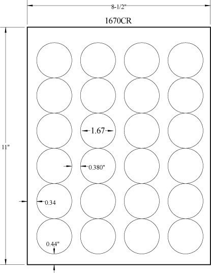 2 Inch Round Label Template 2 Round Label Template