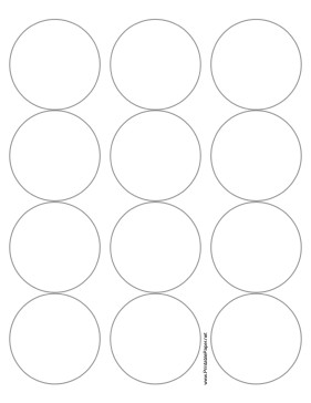 2 Inch Round Label Template Printable Round Label 2 5 Inches Diameter