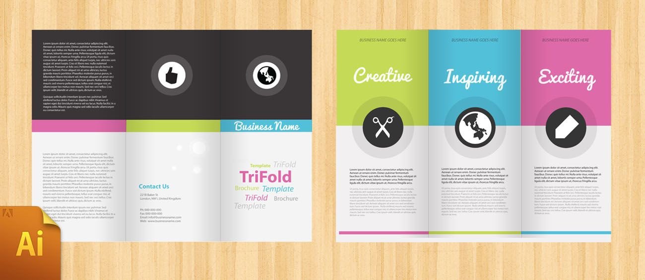 3 Fold Brochures Templates Free Corporate Tri Fold Brochure Template