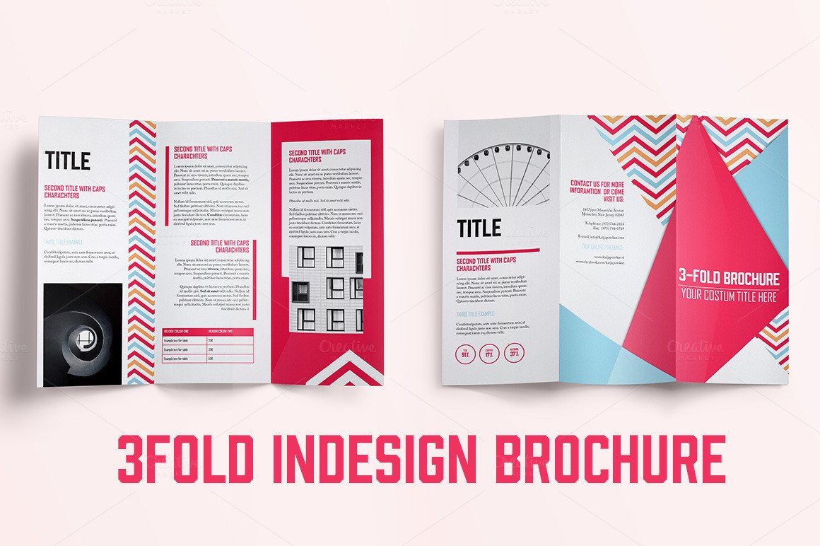 3 Fold Brochures Templates Indesign 3fold Brochure Brochure Templates On Creative