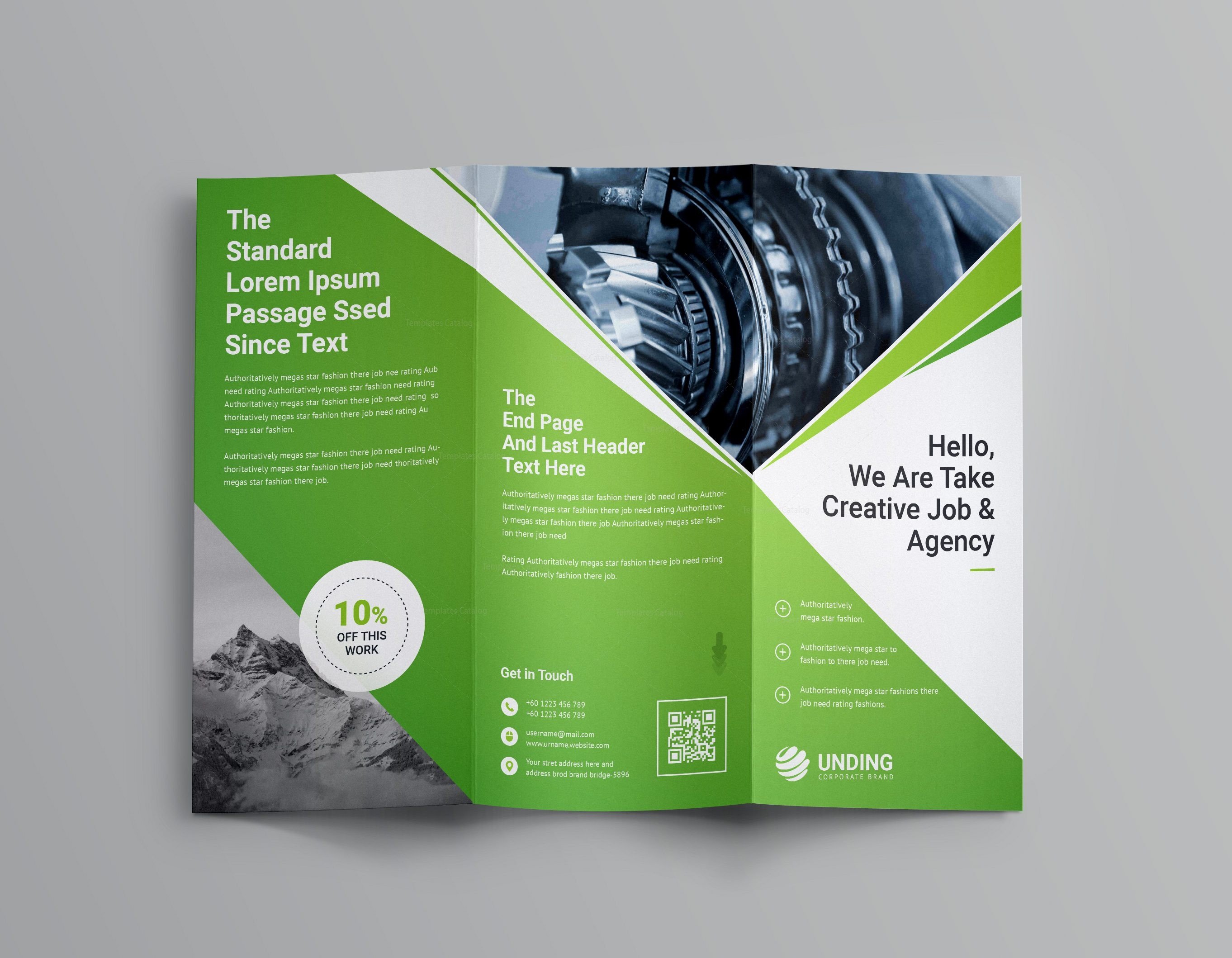 3 Fold Brochures Templates Pearl Professional Tri Fold Brochure Template