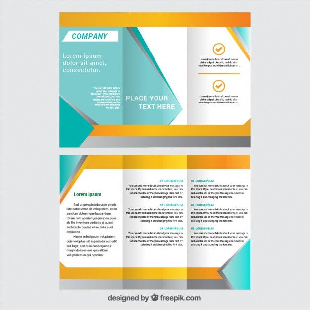 3 Fold Brochures Templates Trifold Brochure Template Vector