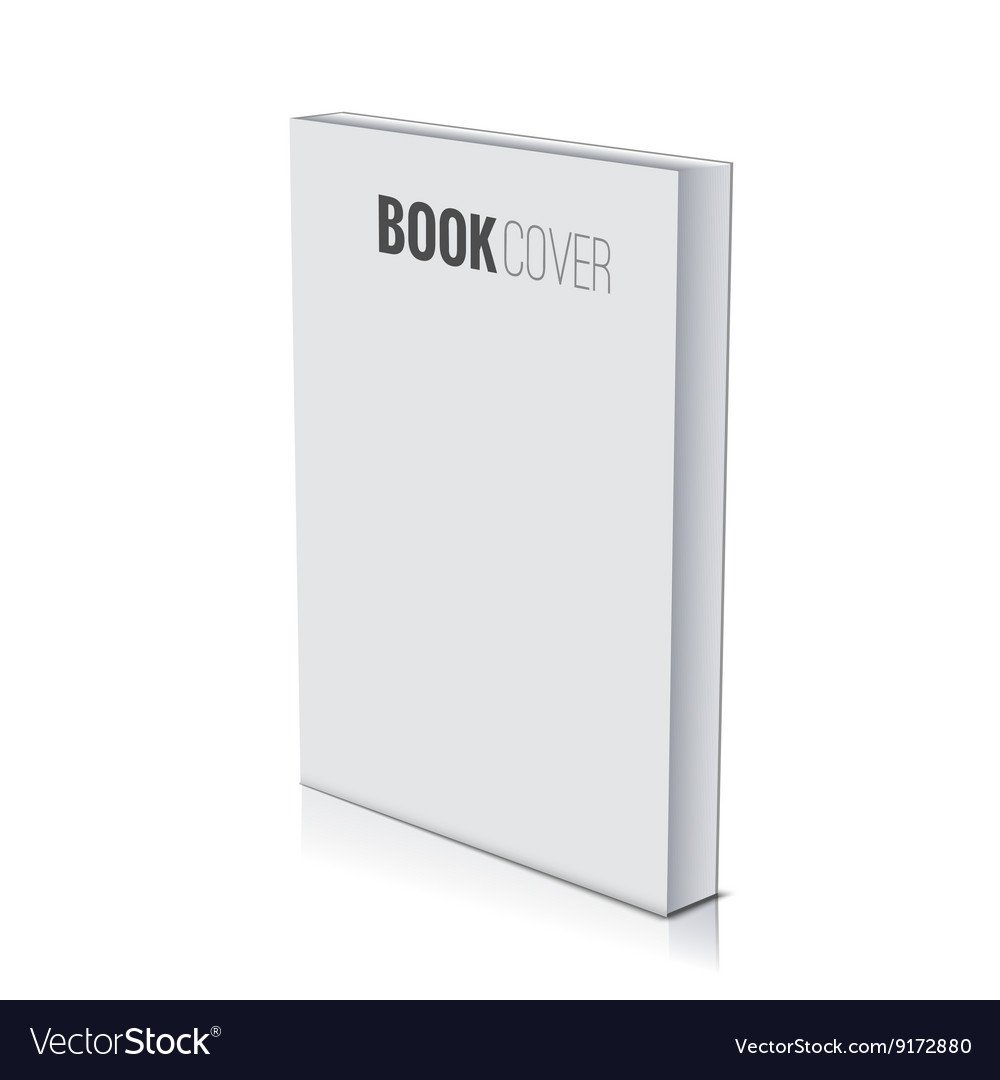 3d Book Cover Template 3d Book Cover Paperback Page Document Template Vector Image