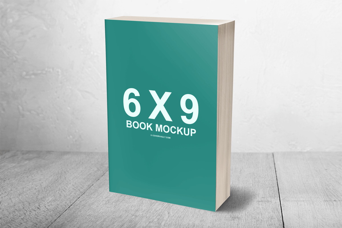 3d Book Cover Template 6 X 9 Mass Market Paperback 3d Book Mockup Covervault