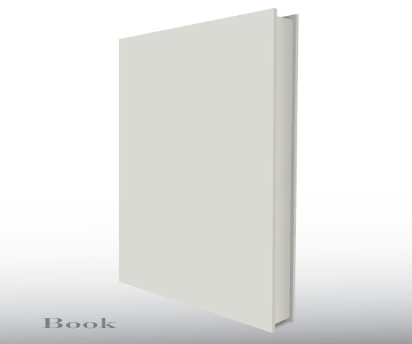3d Book Cover Template Blank Empty 3d Book Cover Free Vector Template