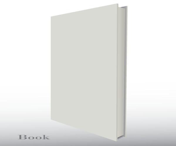 3d Book Cover Template Free Vector Blank Empty 3d Book Cover Template