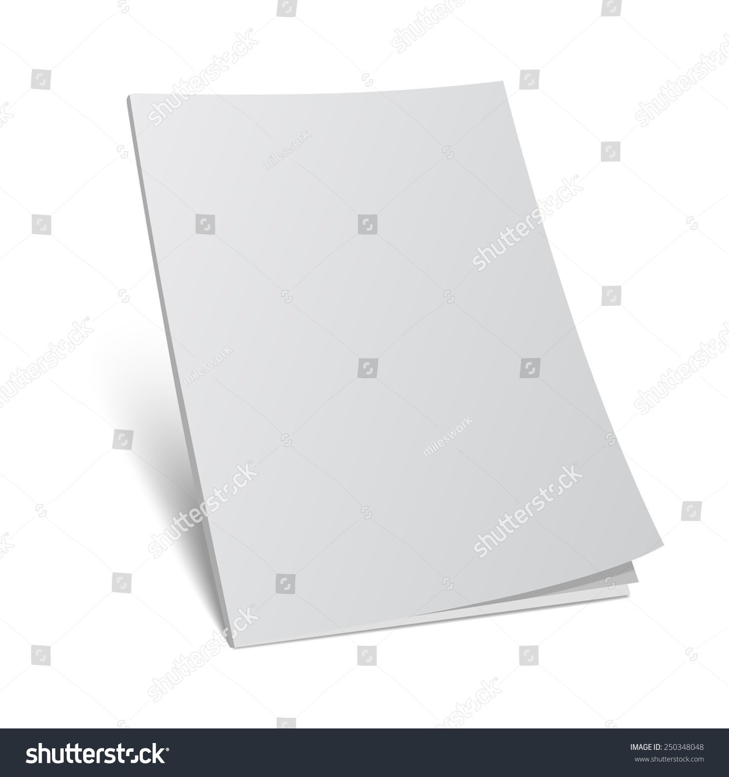 3d Book Cover Template Vector Illustration Blank Cover Magazine Template 3d Book