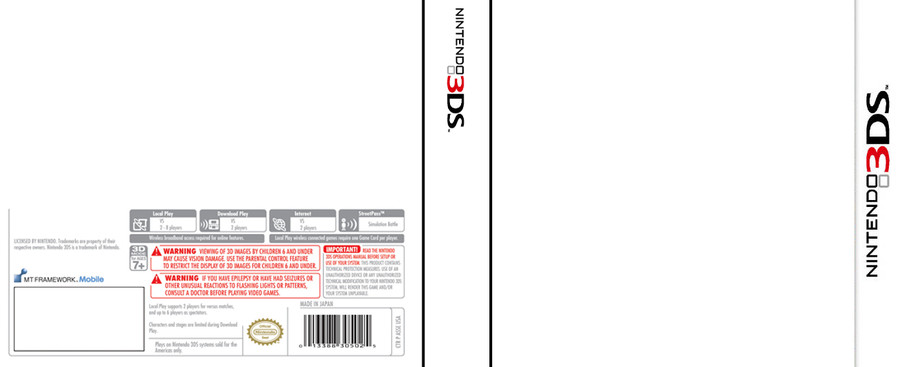 3ds Game Cover Template Nintendo 3ds Cover Template by Aaronmon97 On Deviantart