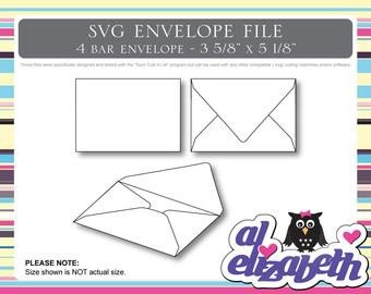 4 Bar Envelope Template 4 Bar Envelopes – Etsy Uk