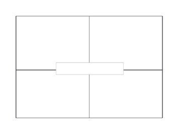 4 Square Writing Template Blank 4 Square Writing by Resources by Rindels