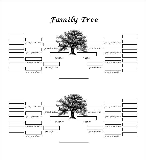 5 Generation Family Tree 51 Family Tree Templates Free Sample Example format