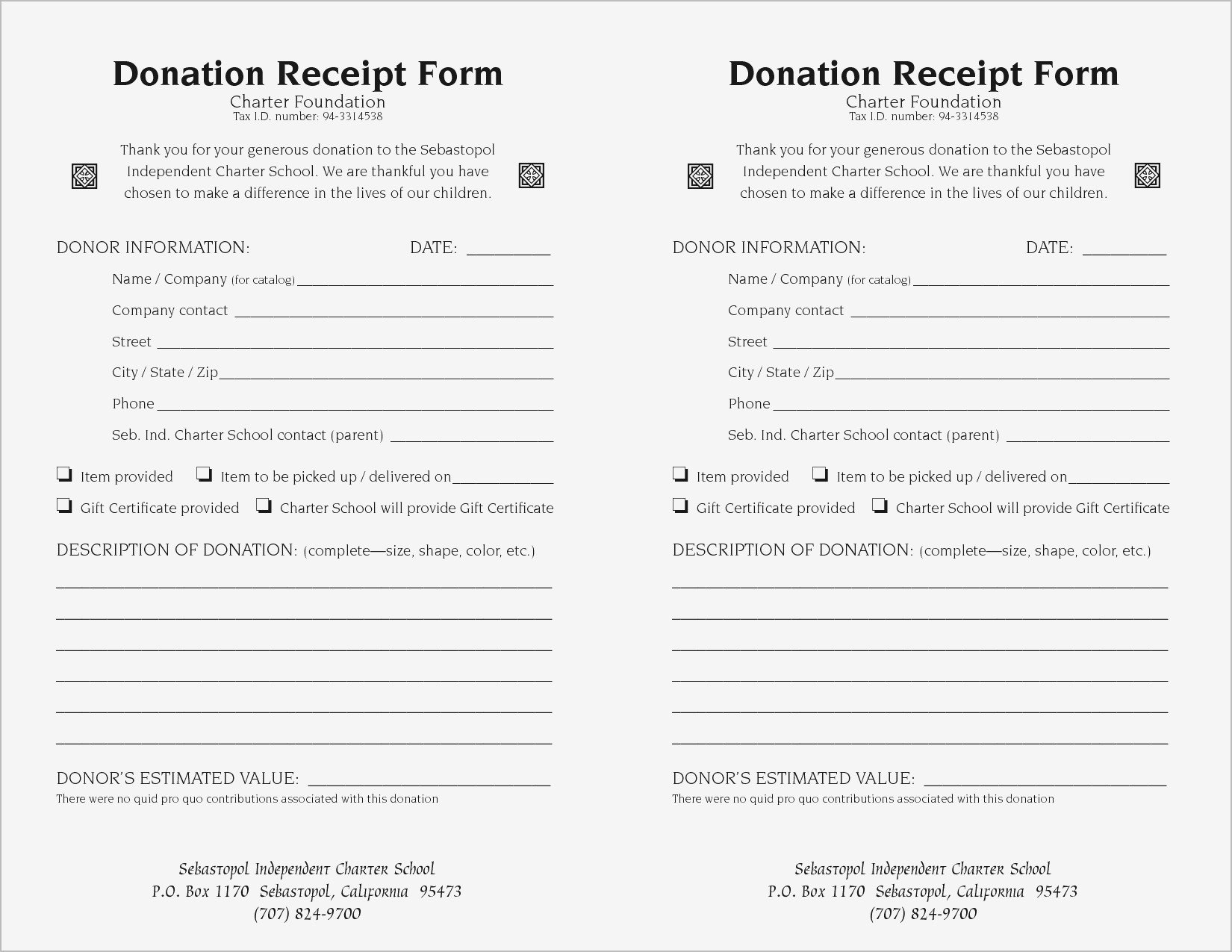 501c3 Donation Receipt Template Awesome 501c3 Letter — Kenbachor Kenbachor