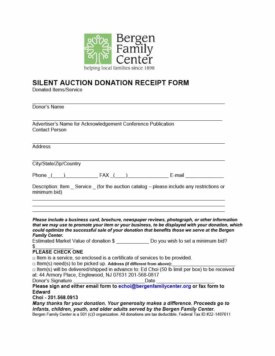 501c3 Donation Receipt Template Donation Receipt Letter Template