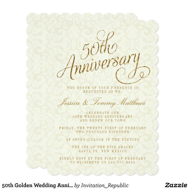 50th Anniversary Invitations Templates 50th Golden Wedding Anniversary Invitations