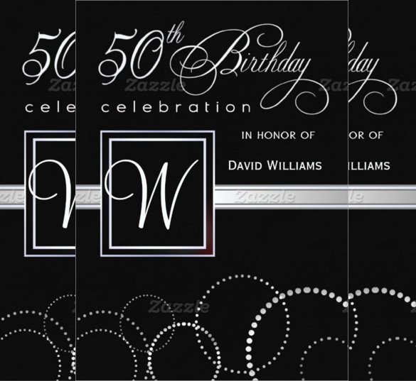 50th Birthday Invitation Template 45 50th Birthday Invitation Templates – Free Sample