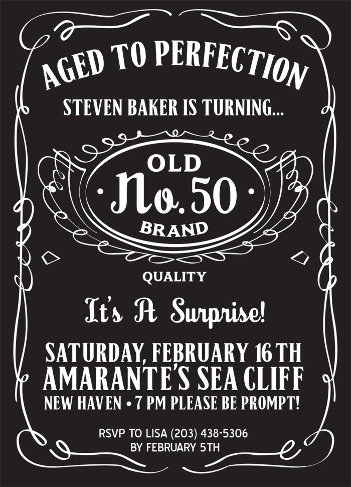 50th Birthday Invitation Template Pin by Poster Vine On Typography Posters