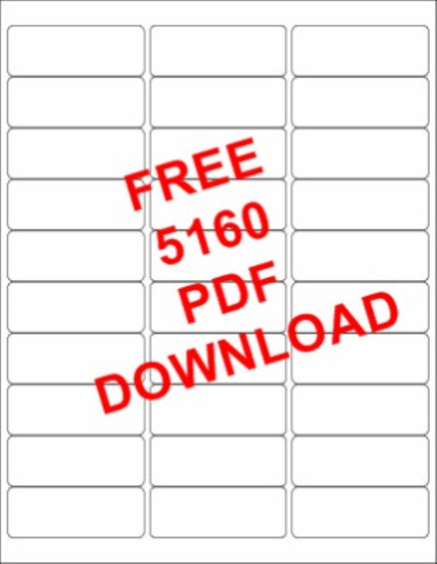 5160 Template for Word Free Address Labels to Print