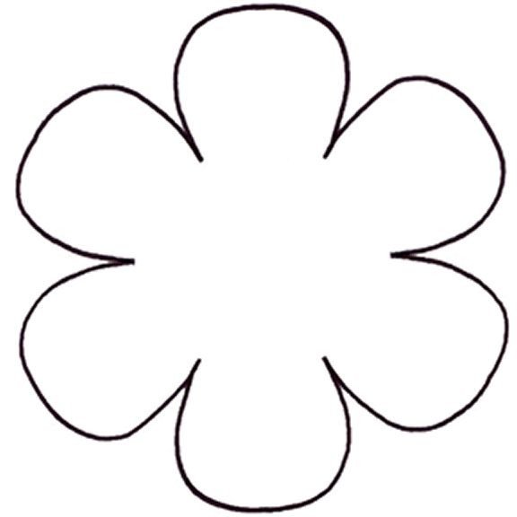 6 Petal Flower Template Best 25 Flower Petal Template Ideas On Pinterest