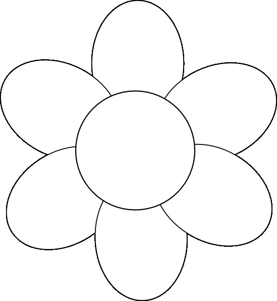 6 Petal Flower Template Flower Six Petals Black Outline Clip Art at Clker 6 Petal Flower Template Flower Six Petals Black Outline Clip Art at Clker