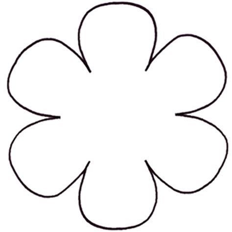 6 Petal Flower Template Printable Flower Daisy 8 Petal Flower Pattern