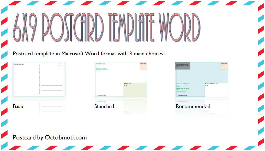6 X 9 Postcard Template 6x9 Postcard Template Word Free Back Standard Usps