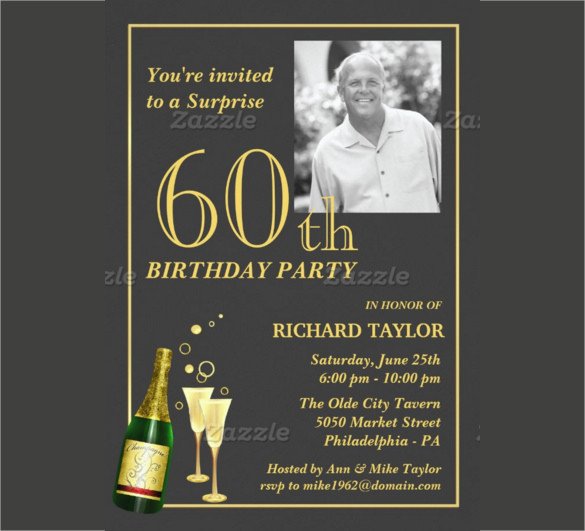 60th Birthday Invitation Template 26 60th Birthday Invitation Templates – Psd Ai