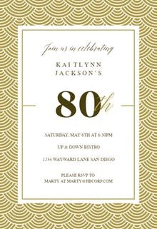 80th Birthday Invitations Templates Free 80th Birthday Invitation Templates Free