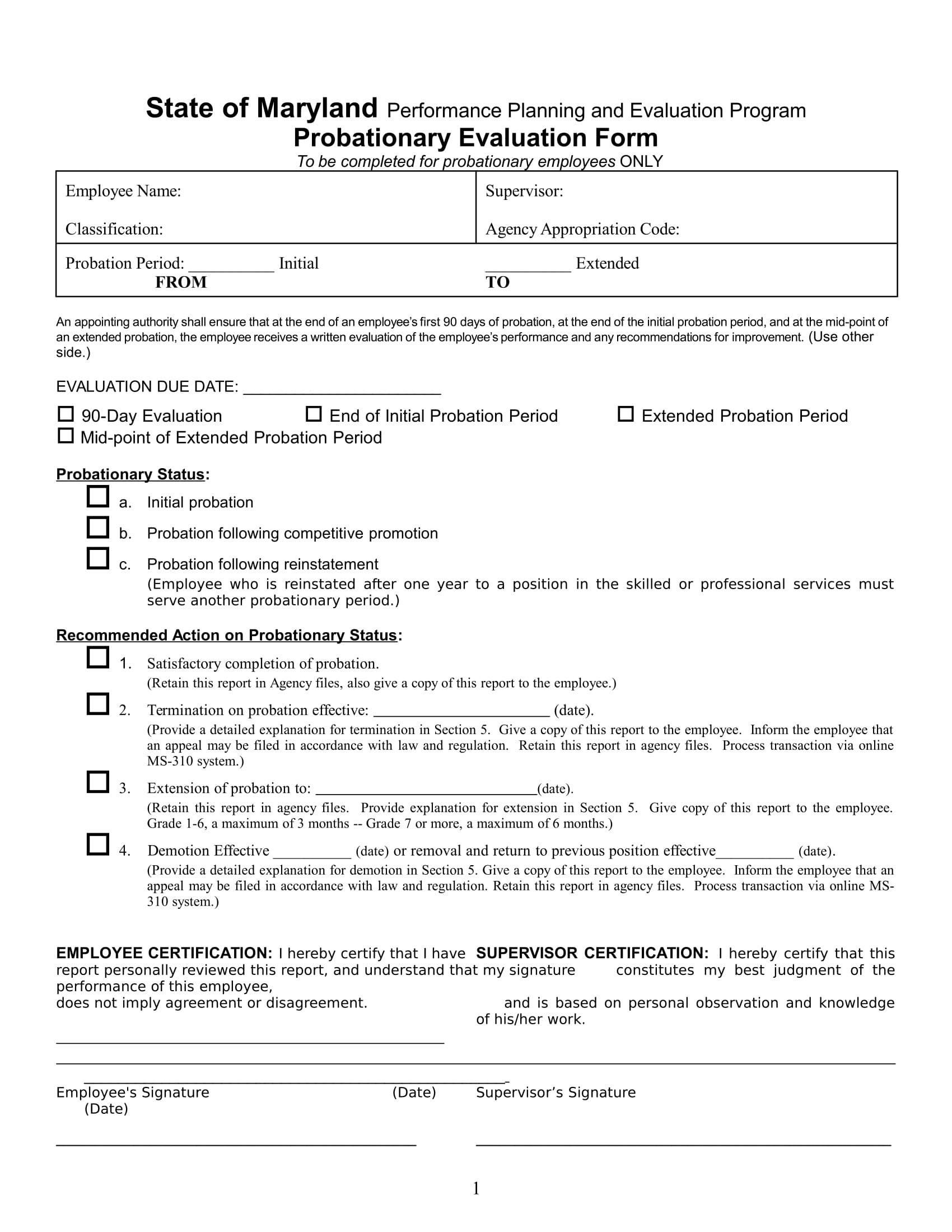 90 Day Review Template 14 90 Day Review forms Free Word Pdf format Download