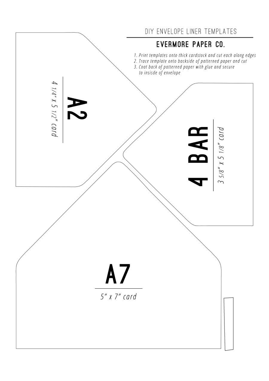 A7 Envelope Liner Template 40 Free Envelope Templates Word Pdf Template Lab