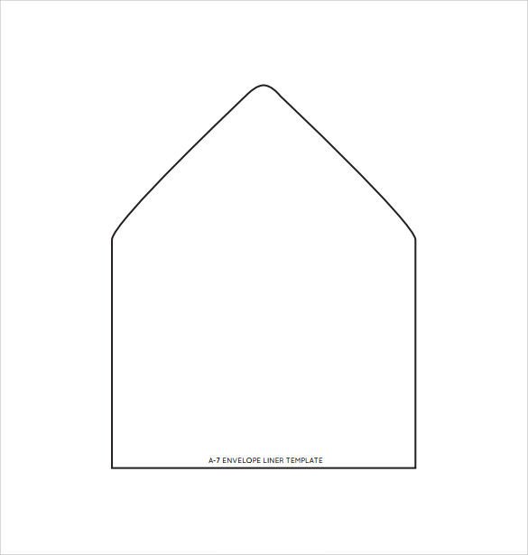A7 Envelope Liner Template 9 Envelope Liner Templates – Samples Examples & formats