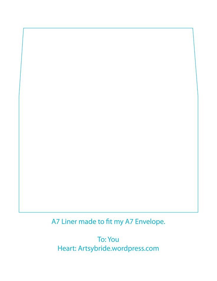 A7 Envelope Liner Template A7 Envelope Liner Template Printables