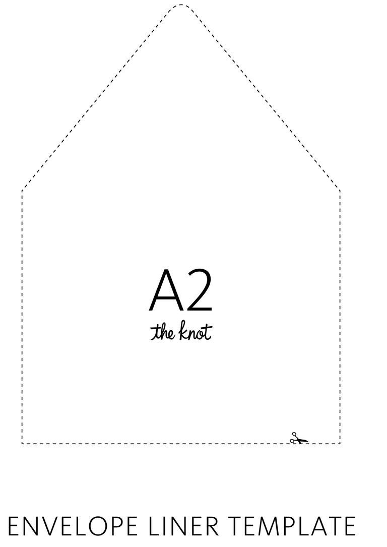 A7 Envelope Liner Template the Knot Envelope Liner Template