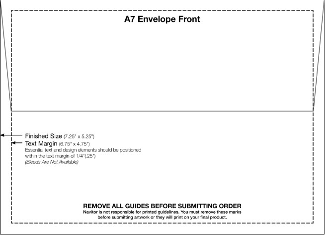 A7 Envelope Template Word 4 Free Printable A7 Envelope Templates