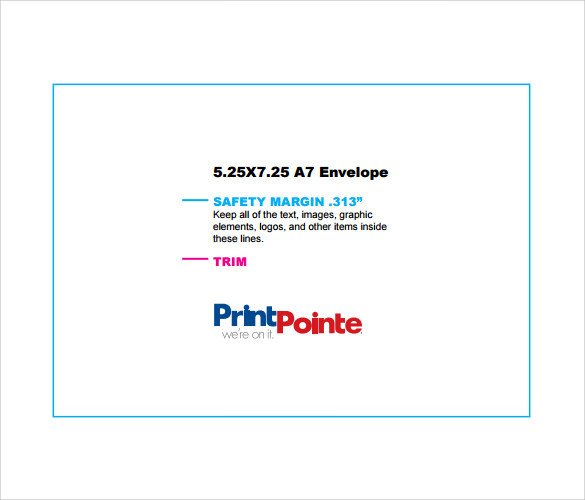 A7 Envelope Template Word Sample A7 Envelope 8 Documents In Word Pdf