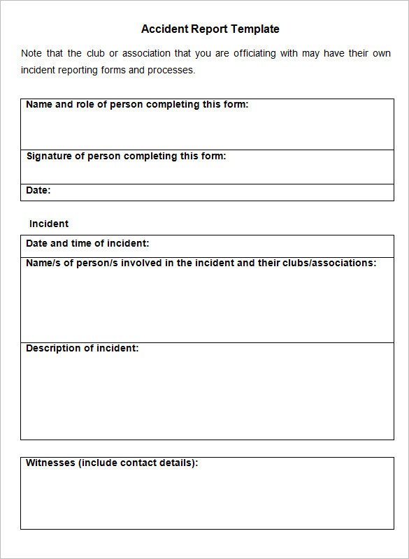 Accident Reporting form Template Accident Report Book Template Free Reportd24 Web Fc2