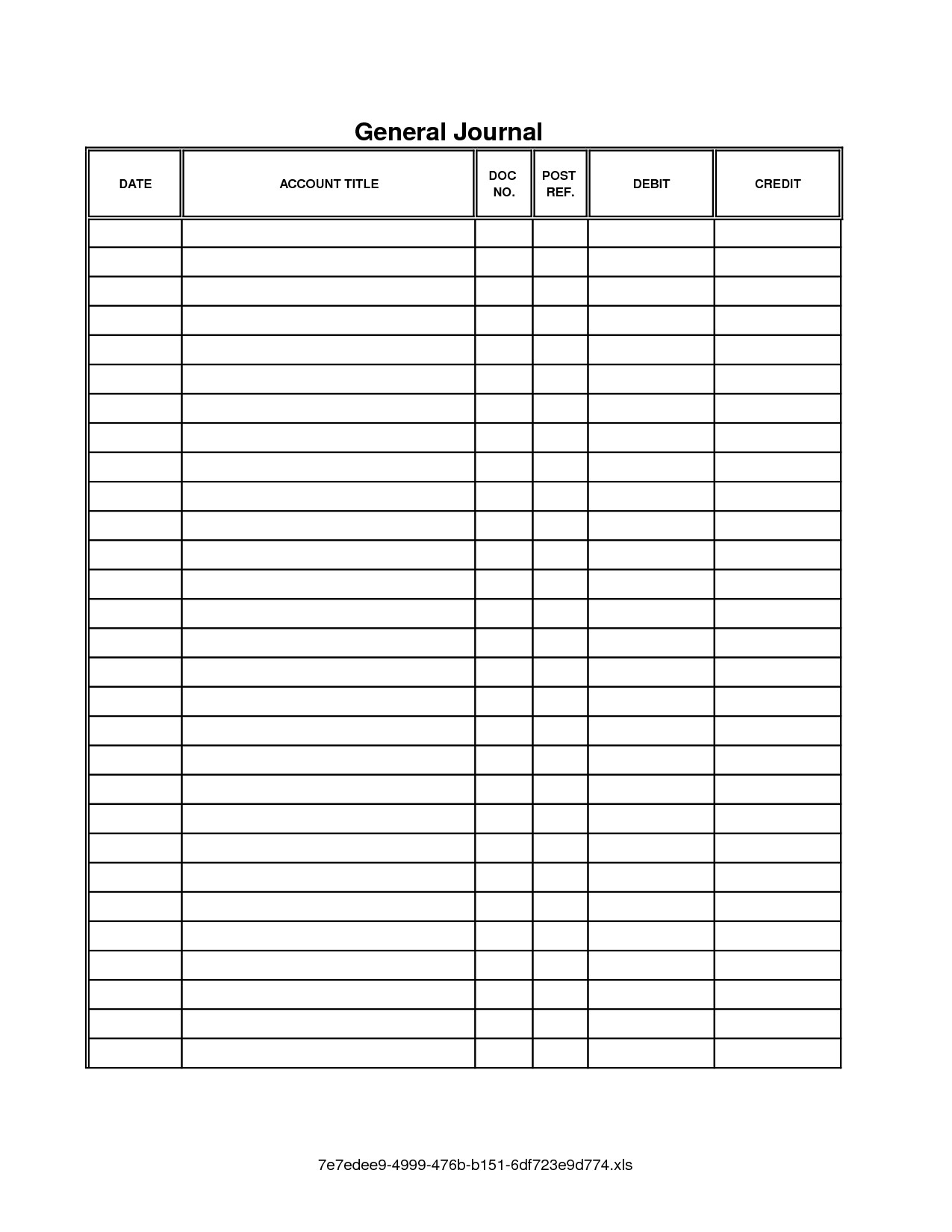 Accounting Journal Entry Template 9 Best Of Printable Accounting Journal Templates