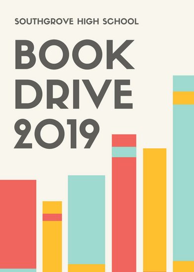Ad Book Fundraiser Template Red Yellow Blue Book Drive Fundraising Flyer Templates