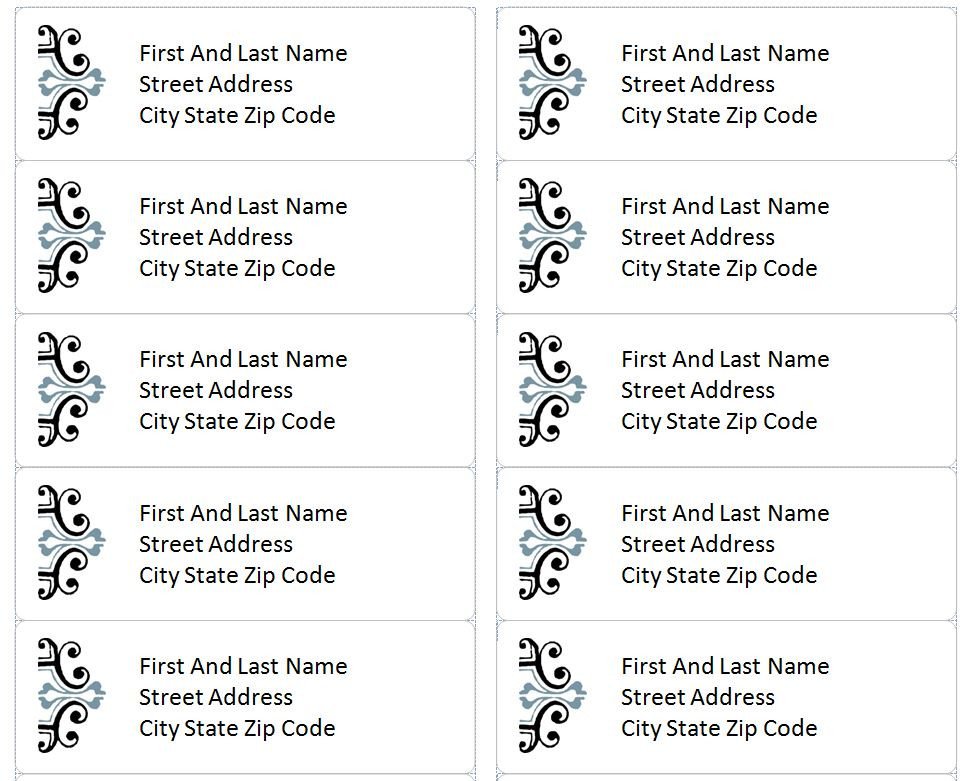 Address Labels Template Free Patible with Avery Label Template 5162