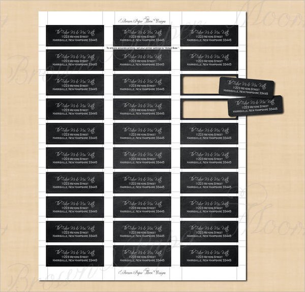 Address Labels Template Free Return Address Label Template 8 Free and Premium