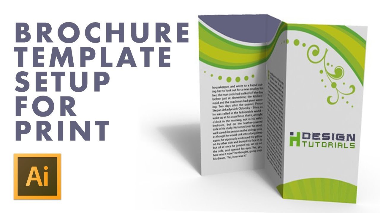 Adobe Illustrator Brochure Templates Brochure Template Setup for Print In Adobe Illustrator